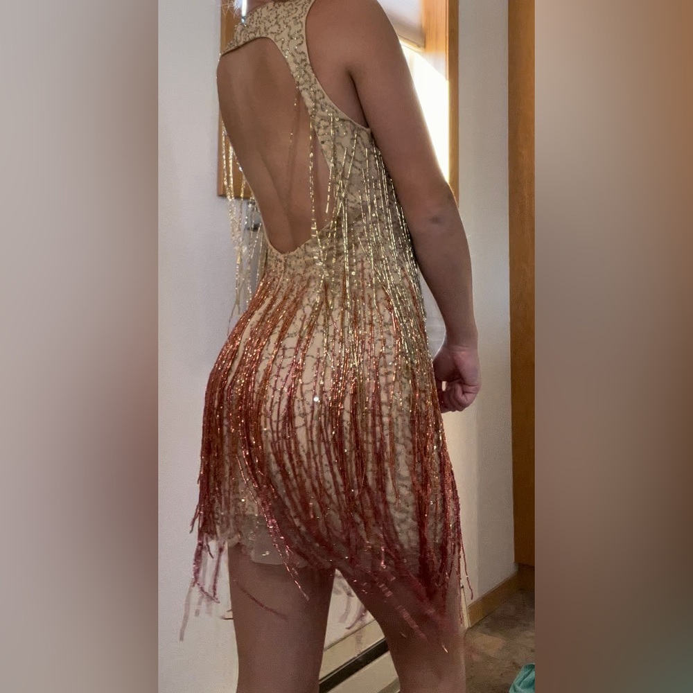 Beaded nastygal min in dress